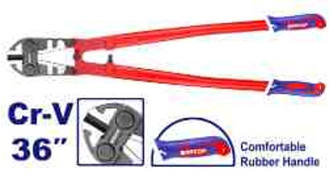 Professional 36" Bolt Cutter Cr-V Blade - Black Finish TPR Three Color Handle Heavy Duty Cutting Tool Paper Card Packed Industrial Equipment